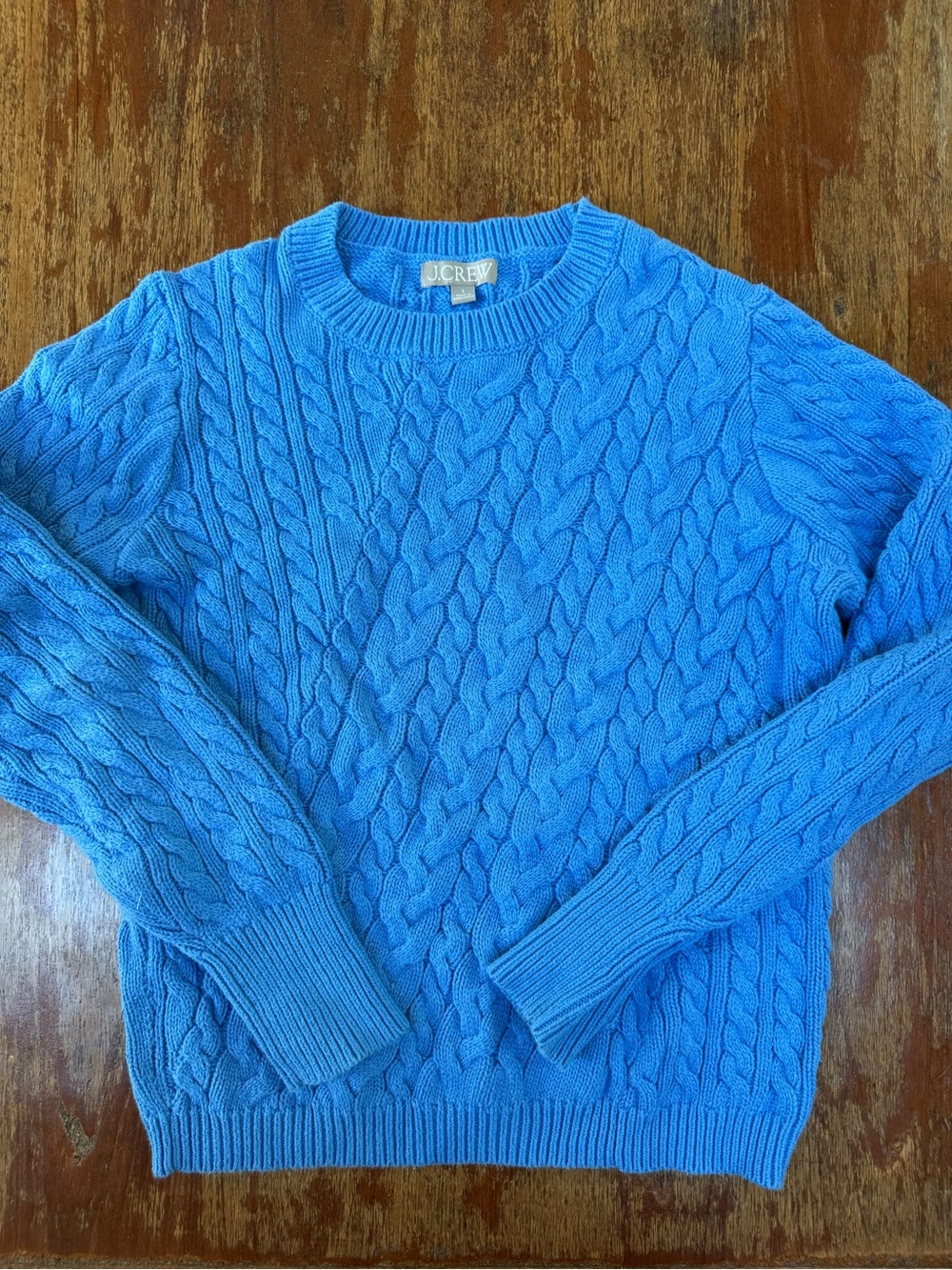 jcrew Cable Knit Cotton Sweater